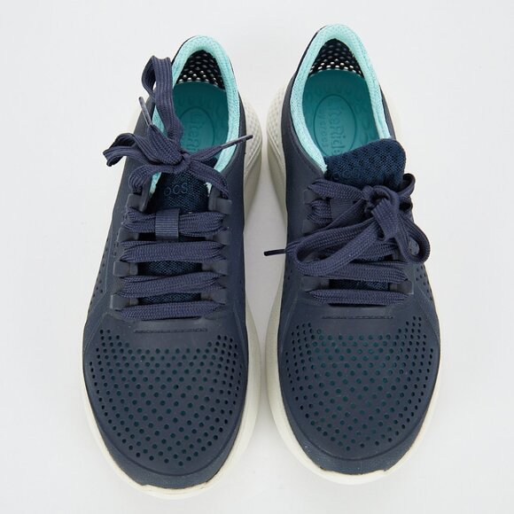 Crocs LiteRide Pacer Sneakers in Navy Blue Women's Size 6 - Picture 2 of 9